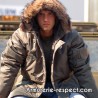 Parka US vert avec capuche
