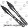 Lot de 2 couteaux de lancer réglables Herbertz noir inox