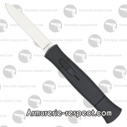 Couteau à lame éjectable 12 cm manche noir