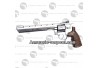 Revolver Dan Wesson nickel crosse style bois 8 pouces à billes d'acier
