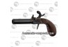 Pistolet Derringer Liegi cal 44 poudre noire en coffret livre
