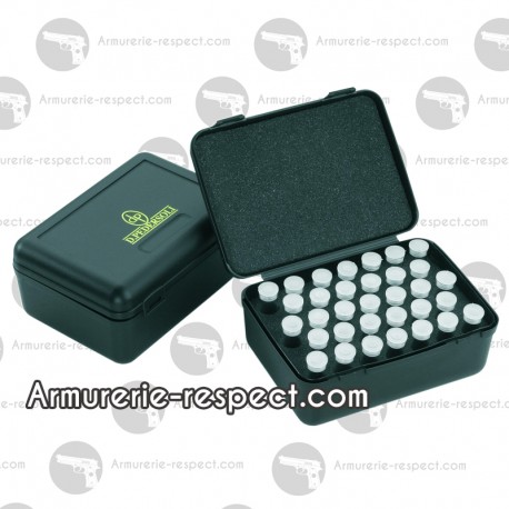 Boîte de rangement pour 33 dosettes à poudre noire