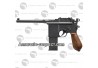 Réplique C96 pistolet airsoft à gaz GNB full métal