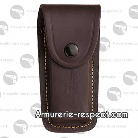 Etui en cuir marron pour couteau pliant 13 cm Joker