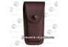 Etui en cuir marron pour couteau pliant 12 cm