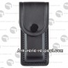 Etui cuir moulé doublé noir de 12 cm Pielcu