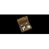 Pistolet Derringer Rider Blanc en Coffret Bois Cal 4.5 mm