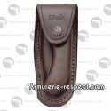 Etui en cuir moulé Muela marron