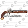 Pistolet Boutet du 1er Empire à silex calibre 45 à poudre noire