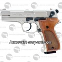 Pistolet Walther P88 nickel crosse bois 9 mm à blanc [en rupture]