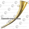 Corne plate Elless en laiton poli 31 cm