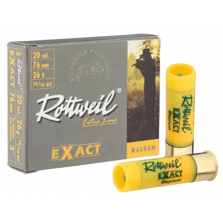 Cartouches Rottweil Exact Magnum - Cal 20/76
