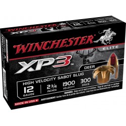 Cartouche Winchester Slug Suprême Elite XP3 - Cal 12/70