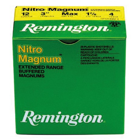 Cartouches Remington Nitro Magnum Longue Distance - Cal 12/76