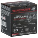 Cartouches Winchester Drylock Acier Nickelé - Cal 20/76