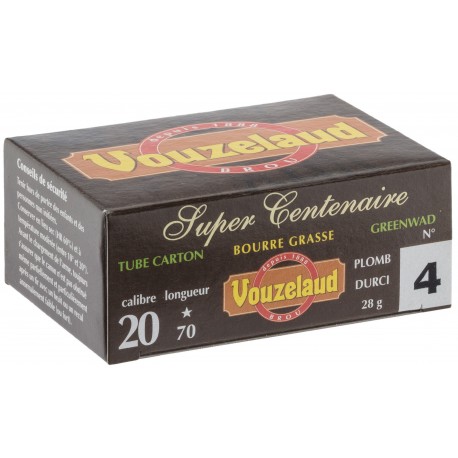Cartouches Vouzelaud - Super Centenaire - Cal 20/70