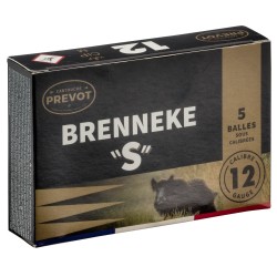 Cartouche Prévot à Balle Brenneke "S" Magnum - Cal 12/76