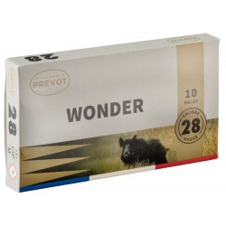 Cartouche Prévot à Balle Wonder - Cal 28/70