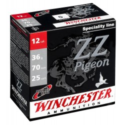 Cartouches Winchester ZZ Pigeon Electrocible - Cal 12/70
