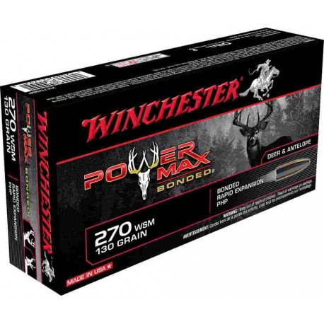 Munitions Winchester Cal 270 WSM - Grande Chasse