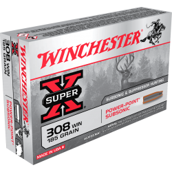 Munition Winchester Cal 308 Win Subsonique - Chasse et Tir