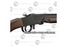 Carabine Pliante Monocoup Little Badger Bois Cal 9 mm Flobert