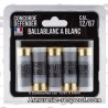 5 cartouches Ballablanc à blanc cal 12/67