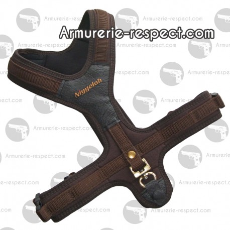 Harnais pour chien en néoprène marron Niggeloh
