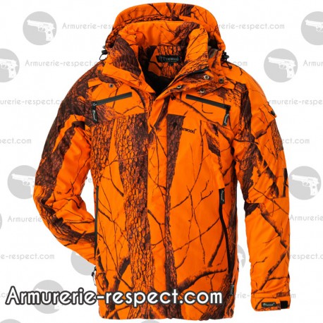 Veste Bear camouflage orange avec coupe-vent Taille XL