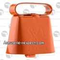 Sonnaillon orange fluo Hélen Baud 3 à 6 cm