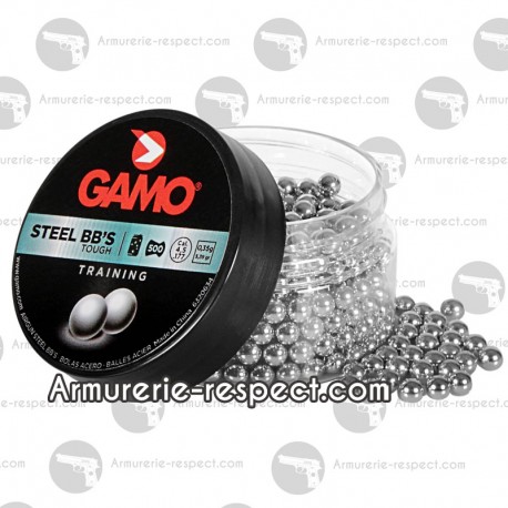 Boite de 500 billes acier 4.5 mm Gamo