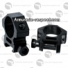 Colliers haut pour lunette de tir UTG (25.4 mm) et rail de 22 mm