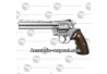 Revolver 357 chromé crosse style bois GNB