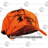 Casquette de chasse haute visibilité orange