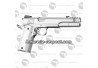 Réplique airsoft GBB Colt 1911 NE3101 full metal gaz