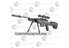 Carabine à plombs Black Ops Sniper cal 4.5 mm avec silencieux et bipied