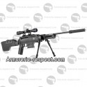 Carabine à plombs Black Ops Sniper cal 4.5 mm complète 24 joules