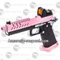 Réplique Vorsk  GBB Hi-Capa 5.1 rose + point rouge