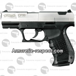 Walther CP99 bicolore culasse nickel pistolet à plombs 4.5 mm
