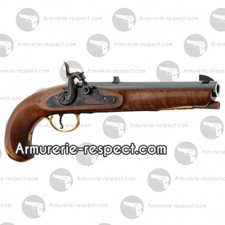 Pistolet Rocky Mountain Trappeur à percussion cal 45PN