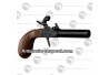 Pistolet Derringer Liegi standard à percussion calibre .44 poudre noire