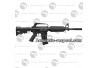 Réplique AEG XM177E2 M16 du Vietnam full métal airsoft