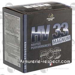 Cartouches Fob HV 33 Acier Haute Performance Magnum - Cal 12/76