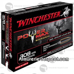 20 cartouches cal .308 Winchester balle Power Max Bonded