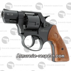 Revolver Rohm RG59 noir crosse bois 9 mm à blanc