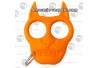 Porte clef poing américain Tête de chat orange