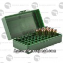 Boîte pour ranger 50 munitions 44 magnum