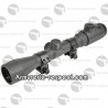 Lunette de visée Swiss Arms 3-9x40 en caoutchouc et avec réticule lumineux